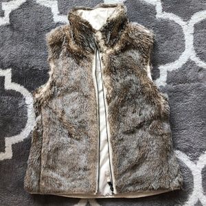 Vintage Reversible Faux Fur Vest